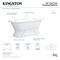 Aqua Eden Pedestal Bathtubs, 66 L, 31.5 W, White, Cast Iron VCT7D663024 - alternate 4